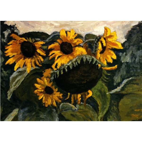 Wolf-Dietmar Stock. Sonnenblumen im Freien, 1986