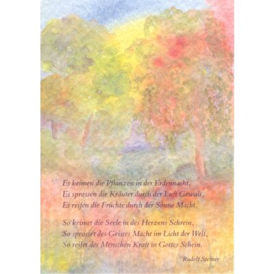 Steiner/Childs. Es keimen die Pflanzen in der Erde Nacht