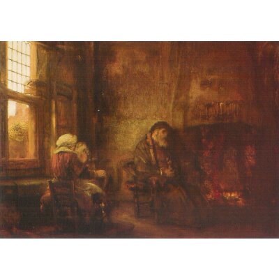 Rembrandt. Tobit und Anna warten auf ihren Sohn