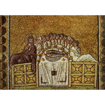 Das letzte Abendmahl. Mosaik um 520