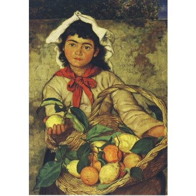 Hans Thoma. Zitronenverkaeuferin, 1880