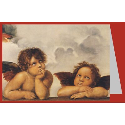 Raffael. Zei Engel. (Ausschnitt aus Sixtinischen Madonna).DK