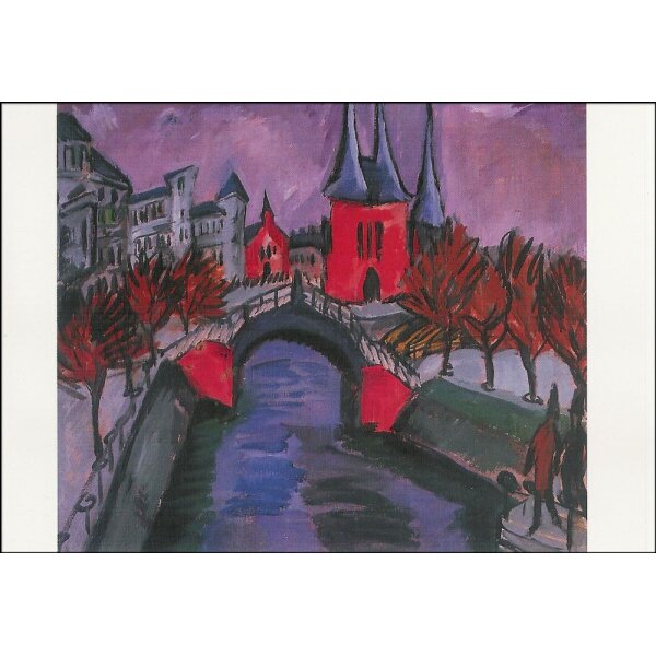 Ernst Ludwig Kirchner. Rotes Elisabeth- Ufer, 1912