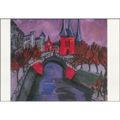 Ernst Ludwig Kirchner. Rotes Elisabeth- Ufer, 1912