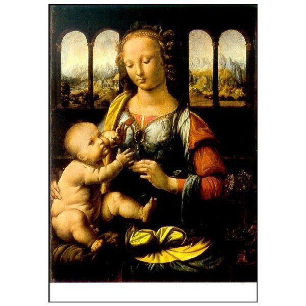 Leonardo da Vinci. Madonna mit der Nelke. KK