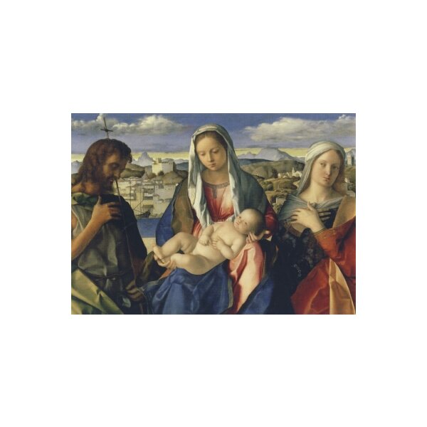 Giovanni Bellini. Madonna und Kind mit Johannes