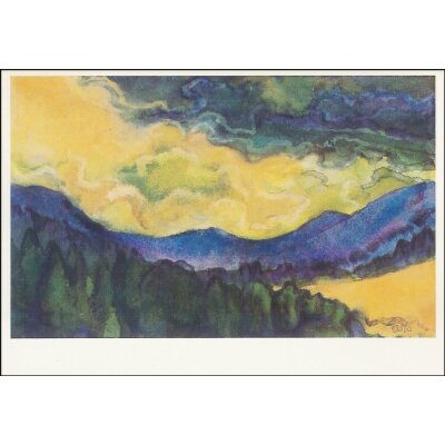 Hans Geissberger. Blauer Gebirgszug