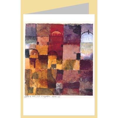 Paul Klee. Rote und weisse Kuppeln,1914,45
