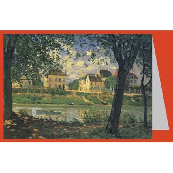 Alfred Sisley. Villeneuve-la- Gavenne, das Städtchen/Seine