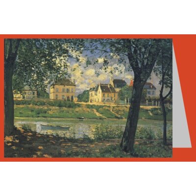 Alfred Sisley. Villeneuve-la- Gavenne, das Städtchen/Seine