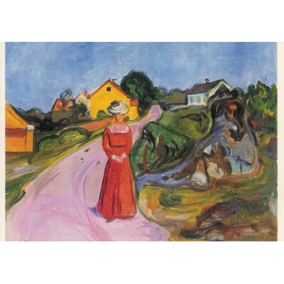 Edward Munch. Dorfstraße inaasgaardstrand, 1902