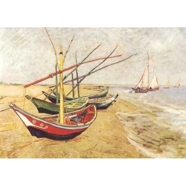 Vincent van Gogh. Die Boote v. Stes. Maries