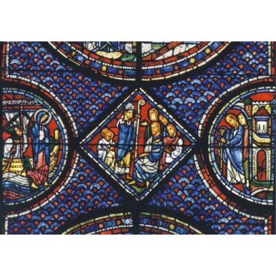 Chartres-Glasfenster. Maria Magdalena: Mission in Frankreich