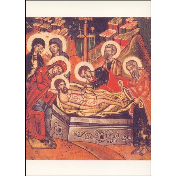 Byzantinisch. Grablegung Christi. Ikone
