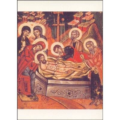 Byzantinisch. Grablegung Christi. Ikone