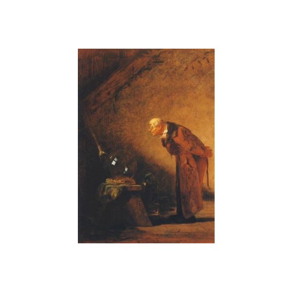 Der Alchimist, Spitzweg (Ausschn.)