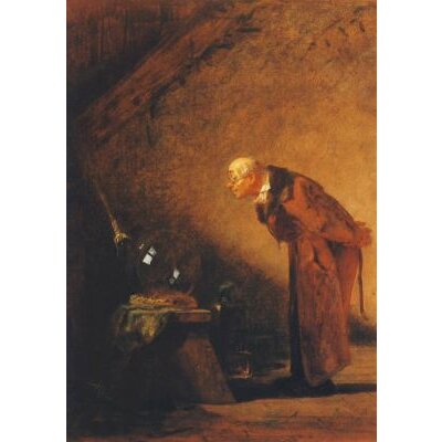 Der Alchimist, Spitzweg (Ausschn.)