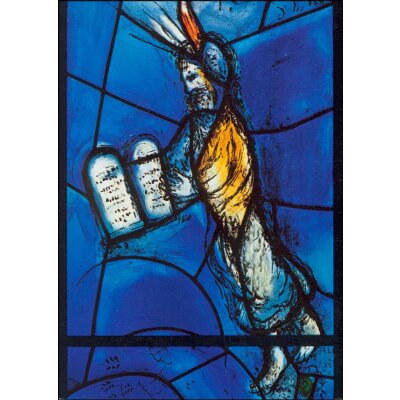 Marc Chagall. Moses mit den Gesetzetafeln, Chorfenster