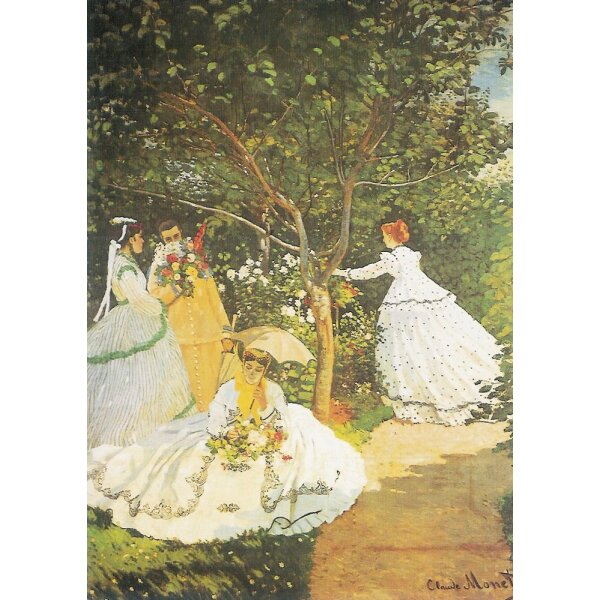 Claude Monet. Frauen im Garten, 1866/67 Ausschnitt