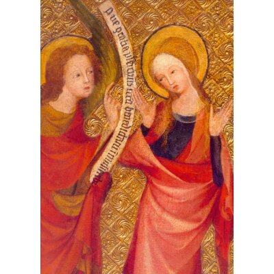 Verkündung an Maria. Klarenaltar/Kölner Dom um 1350