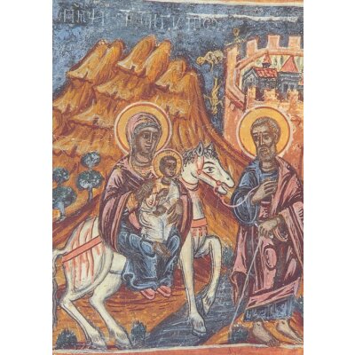 Byzantinisch. Flucht nach Ägypten, 17. Jh.