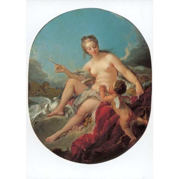 Francois Boucher. Venus entwaffnet Amor, um 1751