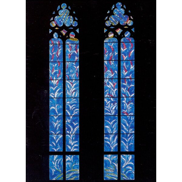Marc Chagall. Pfingstfenster, Westchor-Westseite