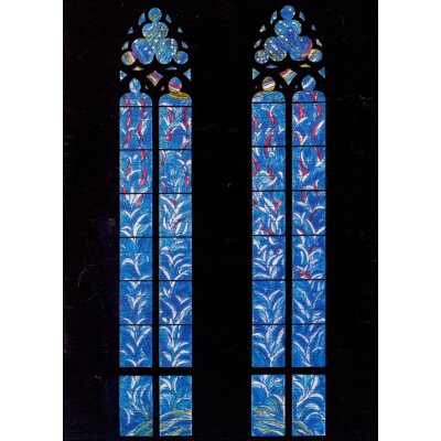 Marc Chagall. Pfingstfenster, Westchor-Westseite
