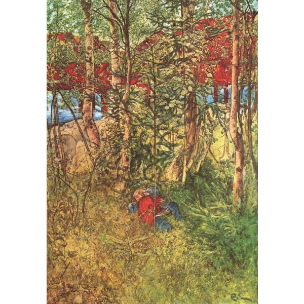 Carl Larsson. Schläfchen im Grünen, ca. 1900