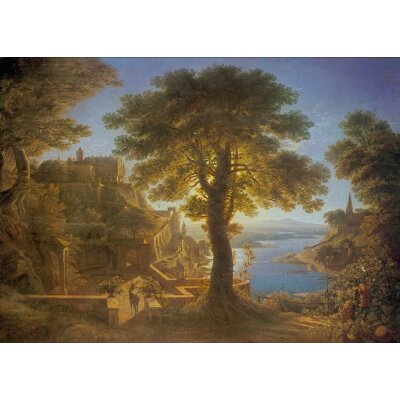 Karl-Friedrich Schinkel. Schloss am Strom, 1820