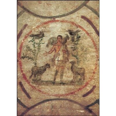 Der gute Hirte, 3.Jh. Priscilla-Katakombe