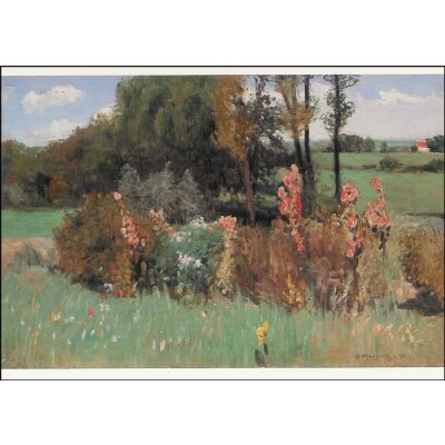 Otto Modersohn. Sommertag (Malven), 1896