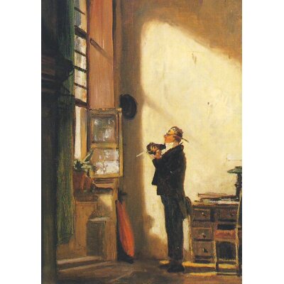 Carl Spitzweg. Der Schreiber, um 1850