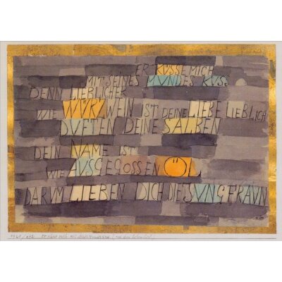 Paul Klee. Er küsse mich mit seines Mundes Kuss, 1921