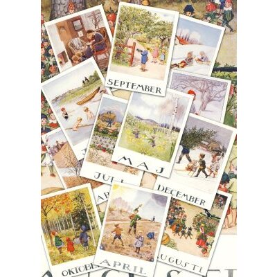 Beskow. Monatskarten 1-12 Set