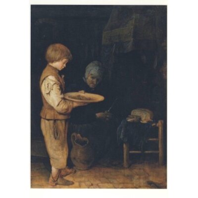 Gerard Ter Borch. Alte Frau und Knabe/bescheidenen Mahl