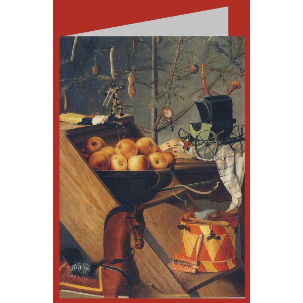 Weihnachtlicher Gabentisch, um 1840