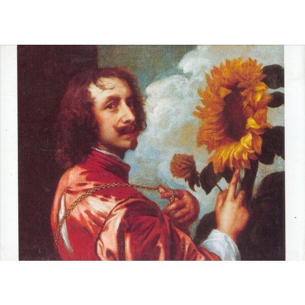 Anthonis van Dyck. Selbstbildnis mit einer Sonnenblume