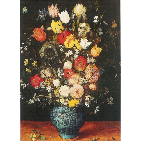 Brueghel d.Ae., Jan. Blumenstrauß in einer blauen Vase