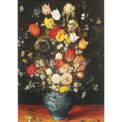Brueghel d.Ae., Jan. Blumenstrauß in einer blauen Vase