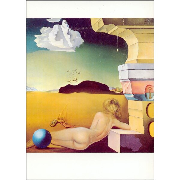 Salvador Dali. Akt in der Ebene von Rosa