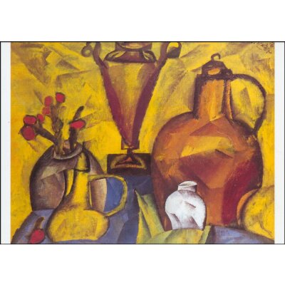 Lyonel Feininger. Gelbes Stilleben mi Samowar, 1916