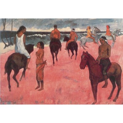 Paul Gauguin. Horsemen on the beach