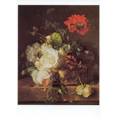 Jan van Huysum. Korb mit Blumen, 1710