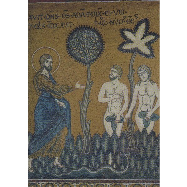 Gott rügt Adam und Eva 11.
