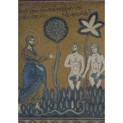 Gott rügt Adam und Eva 11.