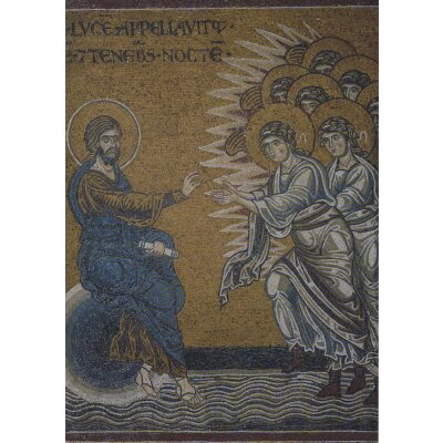 Schöpfung des Lichtes 2, um 1174. Mosaik