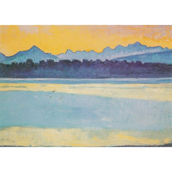 Ferdinand Hodler. Die Bucht von Genf mit dem Mont-Blank