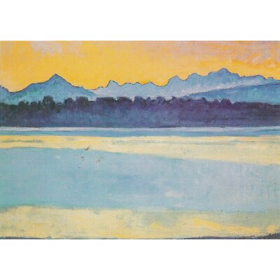 Ferdinand Hodler. Die Bucht von Genf mit dem Mont-Blank
