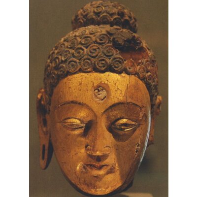 Buddha-Kopf. Tumschuk, China, 5./6. Jh. n. Chr.